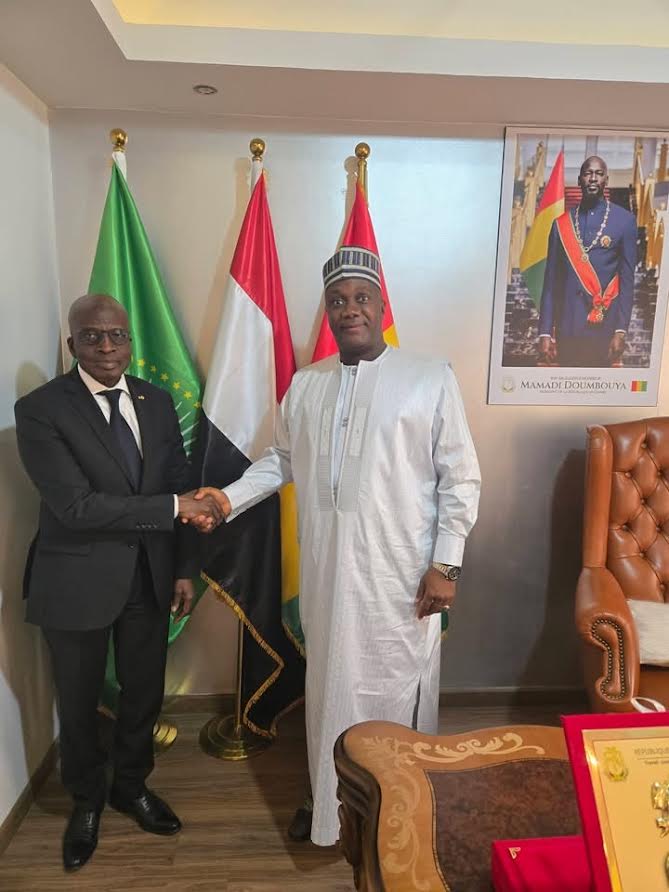 Diplomatie fraternelle : l’Ambassadeur de Guinée en Égypte reçoit son homologue du Mali